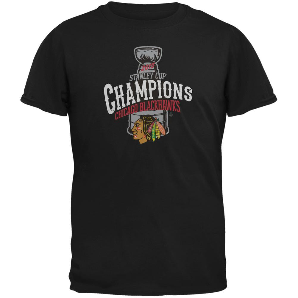 Chicago Blackhawks 2015 Stanley Cup Champions Swoosh Black Soft