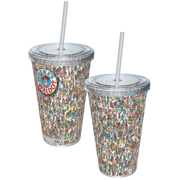 Where's Waldo - Department Store Acrylic Tumbler With Straw