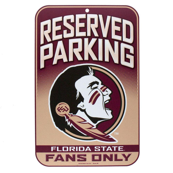 Florida State Seminoles - Reserved Parking Plastic Sign