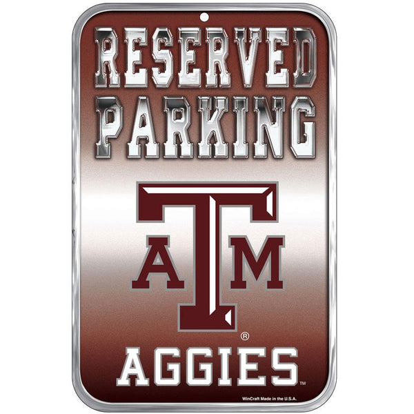 Texas A Aggies - Reserved Parking Plastic Sign