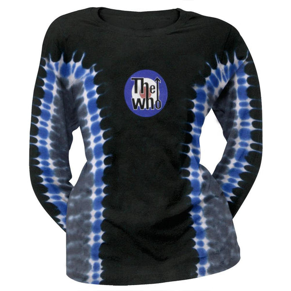The Who - Logo TieDye Juniors Long Sleeve T-Shirt