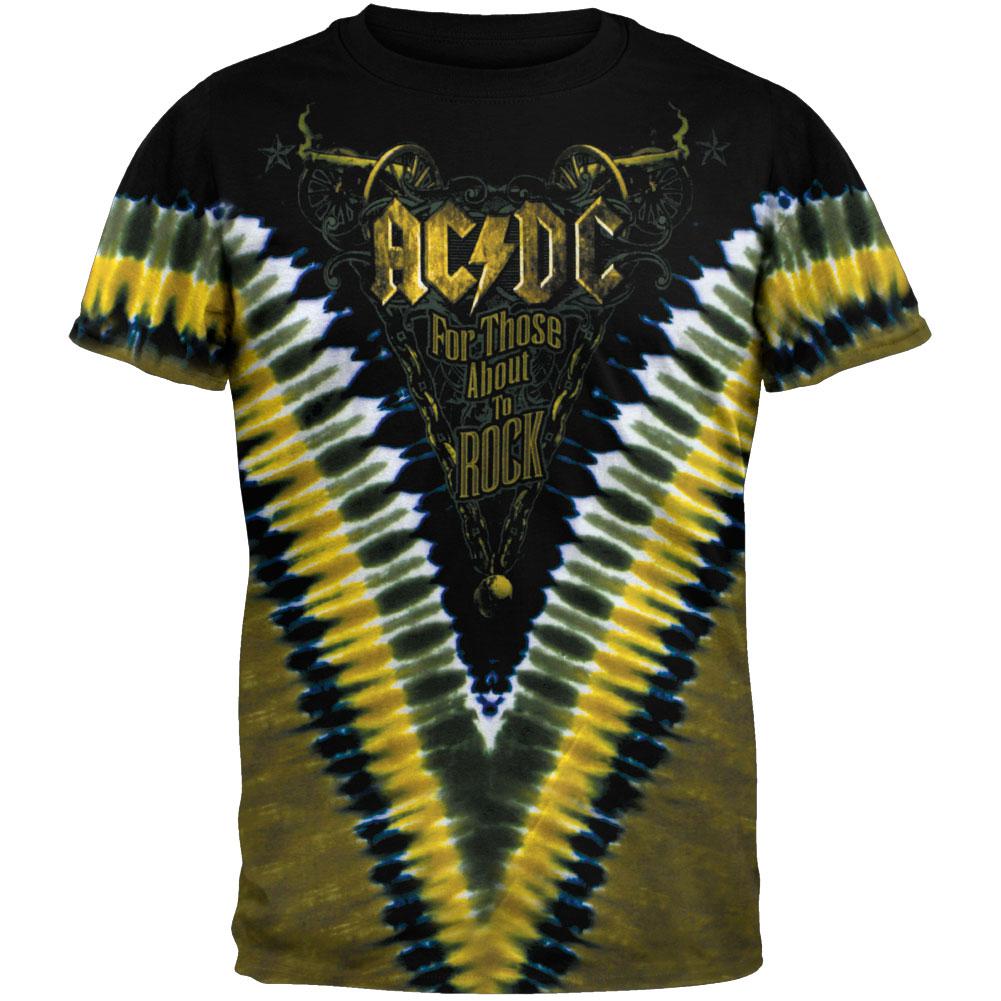 acdc tie dye shirt