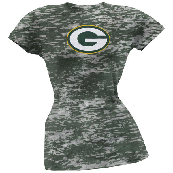 Green Bay Packers - Logo Burnout Tie Dye Juniors T-Shirt