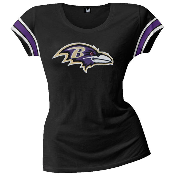 Baltimore Ravens - Off-Campus Juniors Premium Scoop T-Shirt