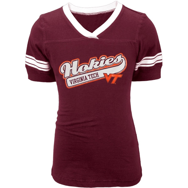 Virginia Tech Hokies - Game Day Stripes Girls Youth T-Shirt