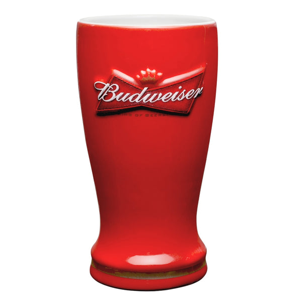 Budweiser - Bowtie Logo 16-ounce Ceramic Pilsner Glass