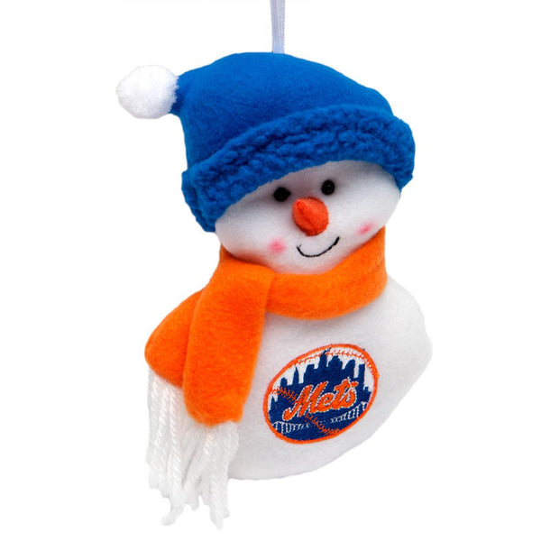 New York Mets - Plush Snowman Ornament