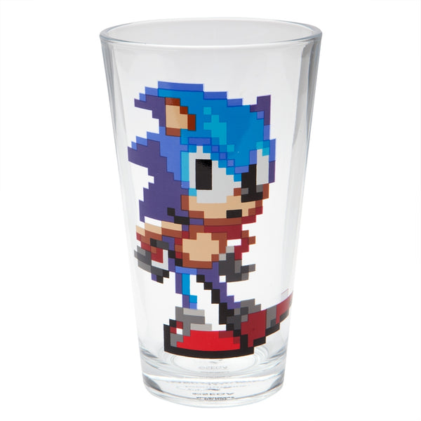 Sonic The Hedgehog - 8-Bit Portrait Pint Glass