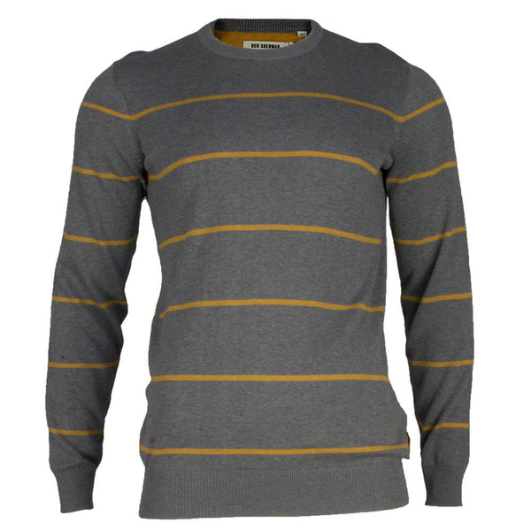 Ben Sherman - Striped Mens Crewneck Sweater