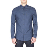 Ben Sherman - Slub Plain Oxford Mens Button-Up Long Sleeve Shirt