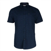 Ben Sherman - Split Target Print Mens Button-Up Short Sleeve Shirt