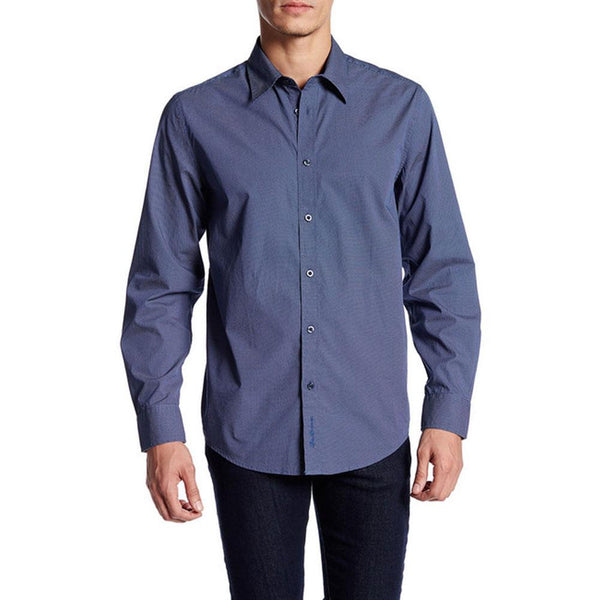 Ben Sherman - Micro Dot Print Mens Button-Up Long Sleeve Shirt
