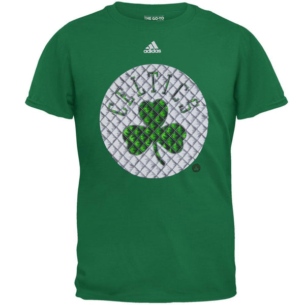 Boston Celtics - Tip Off Tech Quilt Go To Adidas Mens T Shirt