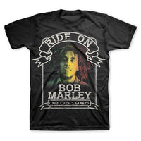 Bob Marley - Ride on Ribbon Mens T Shirt