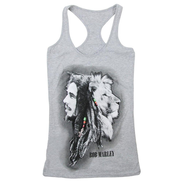 Bob Marley - Profile Juniors Racerback Tank Top