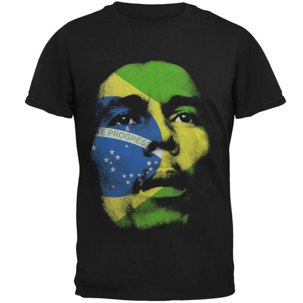 Bob Marley - World Cup Brazil Face Mens T Shirt