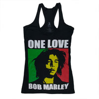 Bob Marley - One Love Juniors Racerback Tank Top