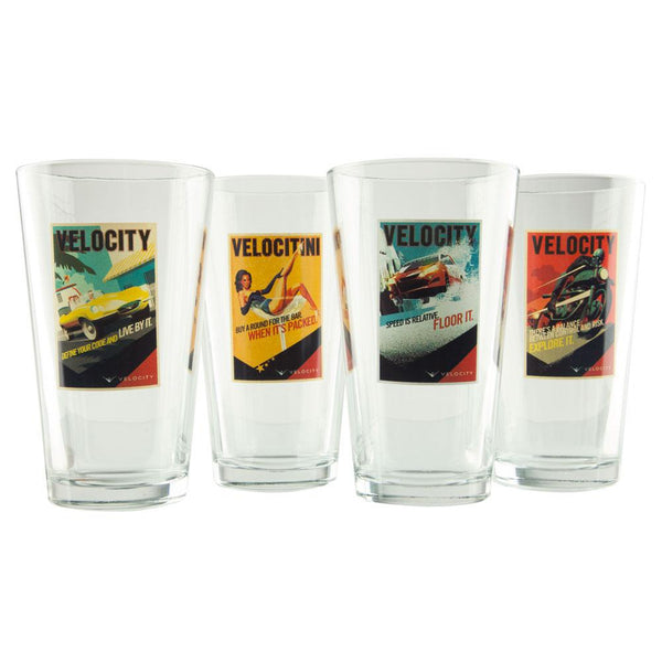 Velocity - V Logo Glass Set
