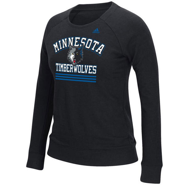 Minnesota Timberwolves - True Stripes Adidas Juniors French Terry Crewneck Sweatshirt