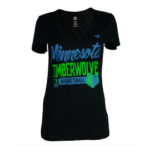 Minnesota Timberwolves - Meshed Well Juniors V-Neck T Shirt