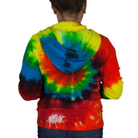 Tie Dye Womens Full Zip Hoodie