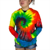 Tie Dye Womens V-Neck Hoodie