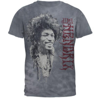Jimi Hendrix - Portrait Tie Dye Mens T Shirt