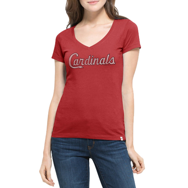 St. Louis Cardinals - Flanker Logo MVP Juniors V-Neck T-Shirt