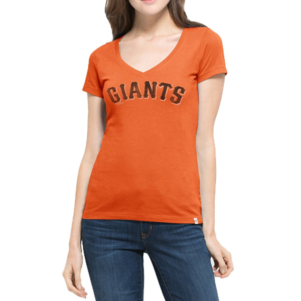 San Francisco Giants - Flanker Logo MVP Juniors V-Neck T-Shirt