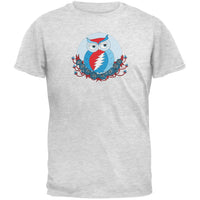 Grateful Dead - Steal Your Face Owl Heather Soft Adult T-Shirt