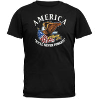 September 11th - We Will Never Forget T-Shirt Black