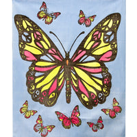 Peace Butterfly - Blacklight Tapestry