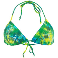 Juniors Crinkle Tie Dye Swim Suit top