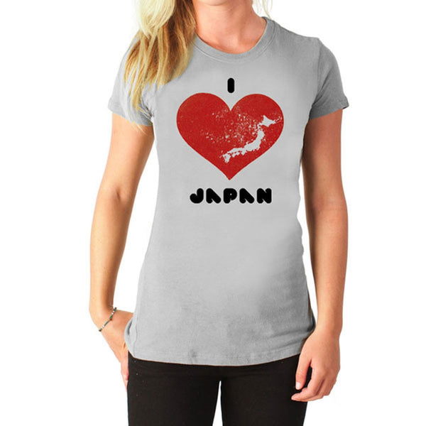 Jedidiah - I Heart Japan Silver Juniors T-Shirt