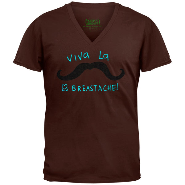 Keep A Breast - Breastache Acid Wash Adult V-Neck T-Shirt