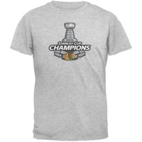Chicago Blackhawks - 2015 Stanley Cup Champions Grey Soft T-Shirt