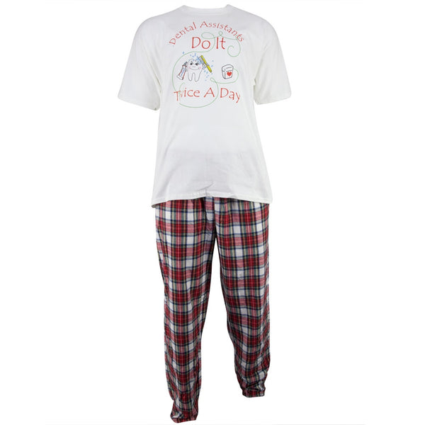 Dental Assistants Twice A Day Adult Sleepwear Set