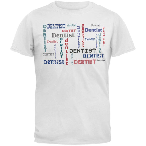 Dentist Repeat Print Adult T-Shirt