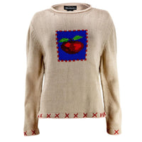 Teacher's Apple Women's Knit Pullover Sweater