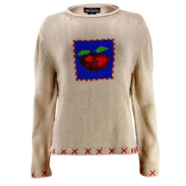 Teacher's Apple Women's Knit Pullover Sweater