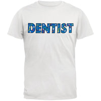 Dentist Colorful Logo White Adult T-Shirt