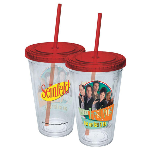 Seinfeld - Festivus For The Rest Of Us Acrylic Tumbler With Straw