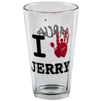 Jerry Garcia - I Handprint Jerry Pint Glass