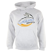 Manchester Wolves - Logo Grey Adult Pullover Hoodie