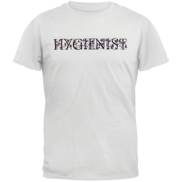 Hygienist Logo With Floral Design Adult T-Shirt