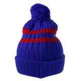 New York Rangers - Logo Blue Bird Adult Pom Pom Knit Hat