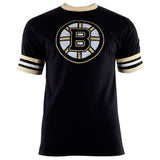 Boston Bruins - Circle B Logo Remote Control Black Adult Jersey T-Shirt