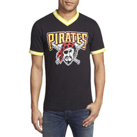 Pittsburgh Pirates - Pirate Logo Eephus V-Neck Adult Jersey T-Shirt