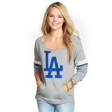 Los Angeles Dodgers - Logo Deal Juniors Scoop Neck Pocket Sweatshirt