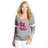 St Louis Cardinals - Logo Deal Juniors Scoop Neck Pocket Sweatshirt